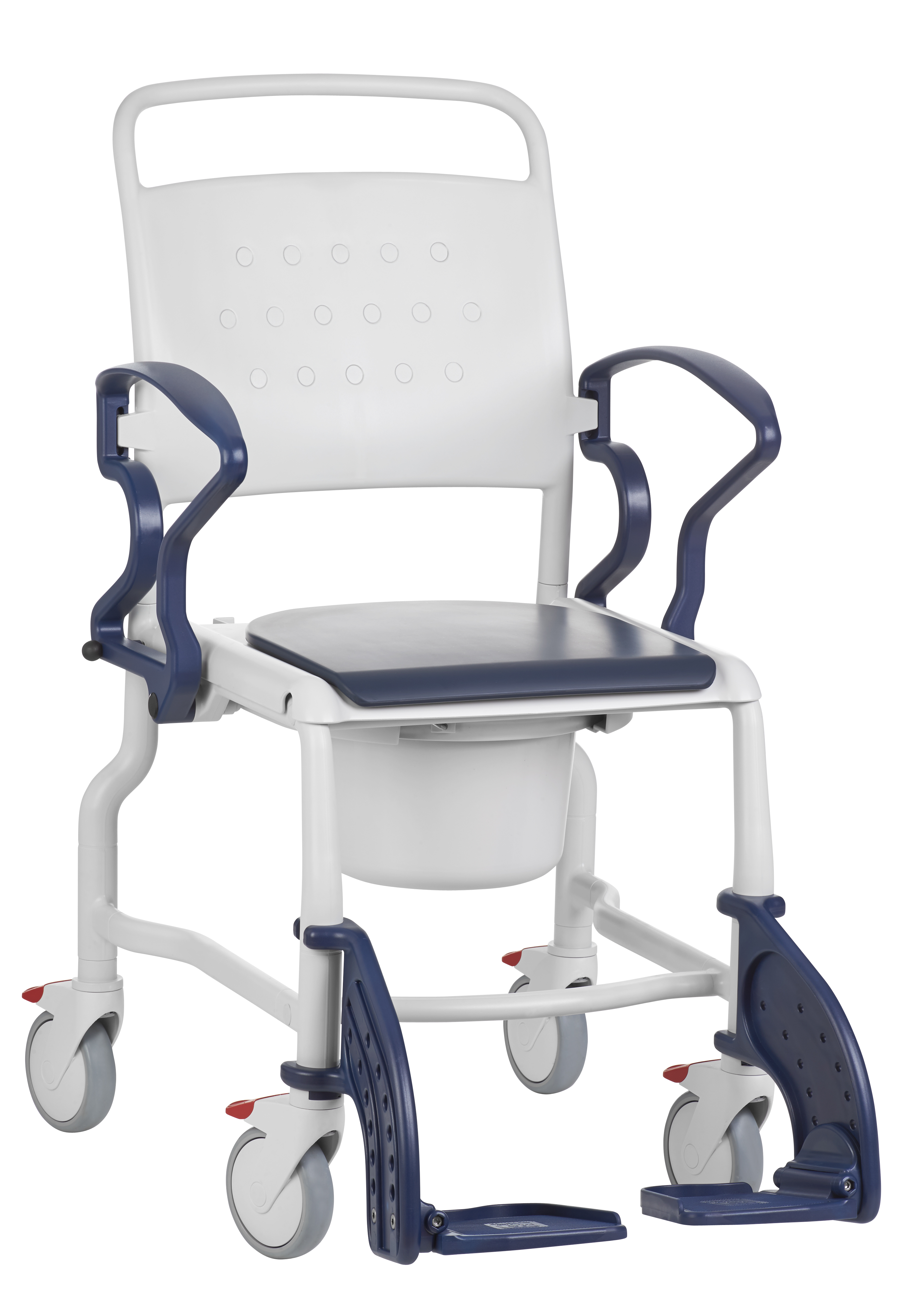 Hamburg height adjustable shower commode chair